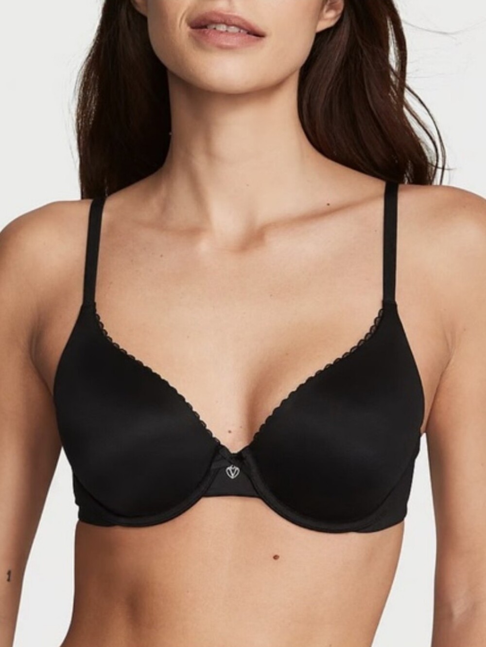 NWT 34D Victoria’s Secret Body By‎ Victoria black lined Perfect Coverage Bra
